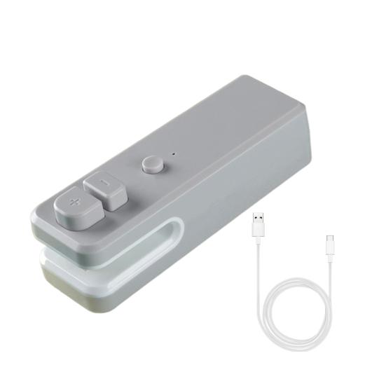 Машина для запечатывания мини-пакетов, влагостойкий запайщик пищевых упаковок, перезаряжаемый через USB, с функцией резки, сохраняющий свежесть пластиковых пакетов, запайщик пакетов для закусок