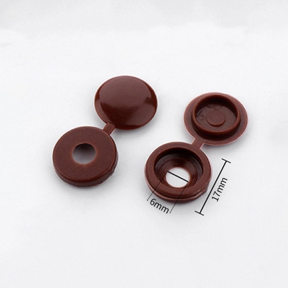 100PCS New Universal Fit Screw Protective Covers Snap Protective DIY Cross Screw Caps Fold Snap Cap Furniture Hardware