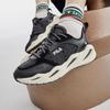 FILA CRYPTO Textile, Synthetic Leather, TPU Abrasion Resistant Low top Casual Shoes Women's Lost Black F12W313101FUB