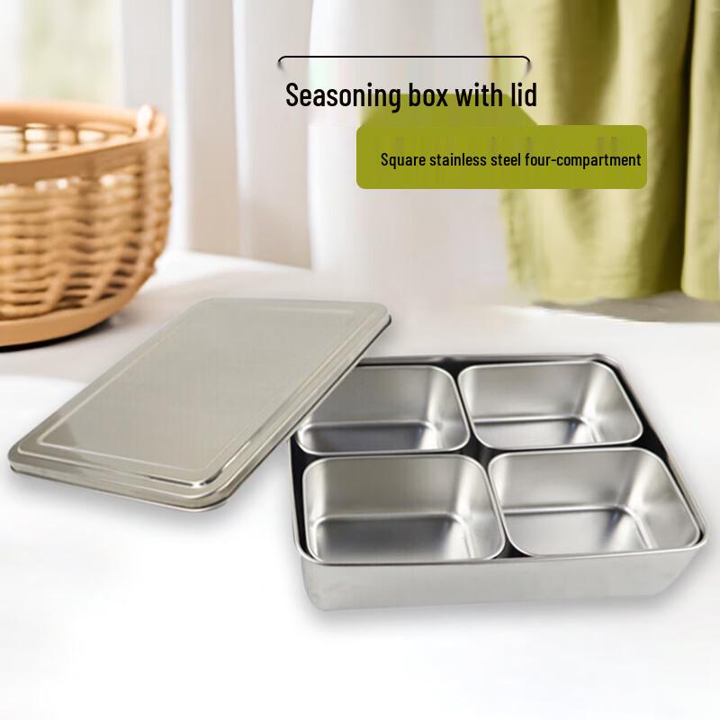 Stainless Steel Food Sample Box with Lid