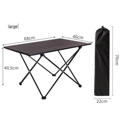 Outdoor Camping Aluminum Alloy Roll-Up Folding Table