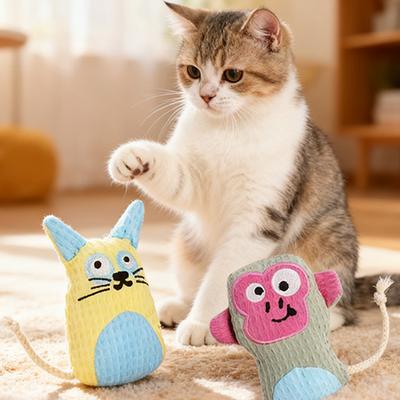 Игрушки с кошачьей мятой, Игрушки для жевания и чистки зубов, Саморазвлечение и релаксация, Игрушки-куклы в форме животных