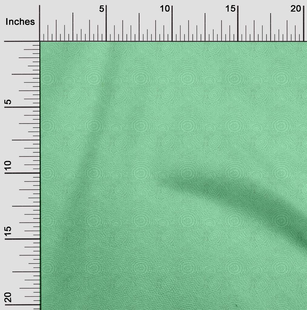 oneOone Cotton Flex Light Mint Green Fabric Floral Block Quilting Supplies Print Sewing Fabric By The Yard 40 Inch