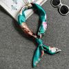 Retro 70X70Cm Small Square Scarf, Can Be Used As Headscarf, Women'S Spring, Autumn And Winter Small Silk Scarf Yiwu