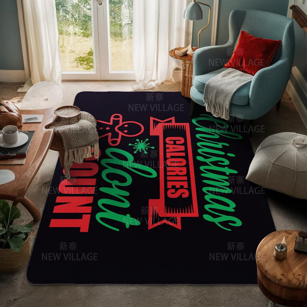Ковер у входа в дом Домашний коврик у двери Гостиная Ванная Комната Ноги ванная комната Нескользящие коврики с водопоглощением для ванной Счастливого Рождества зима