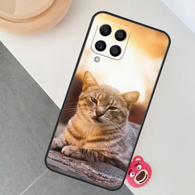Cute Cat Animals Kitten Case For Samsung Galaxy M12 M32 M52 M15 M35 M55 M31 M56 M36 M16 M06 M13 M33 M53 M14 M34 M54