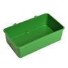 Pet Bird Parrot Bath Tub, Plastic Multi-purpose Food Container Green