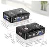 KVM-переключатель USB 2.0, выход 2 в 1, KVM-переключатель USB 2.0 для компьютера/мыши/клавиатуры/U-диска