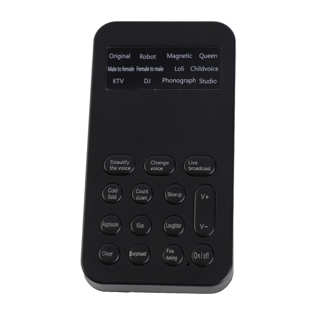 Voice Changer Многофункциональный 12 звуковых эффектов Функция тонкой настройки Управление одним щелчком Мини-звук