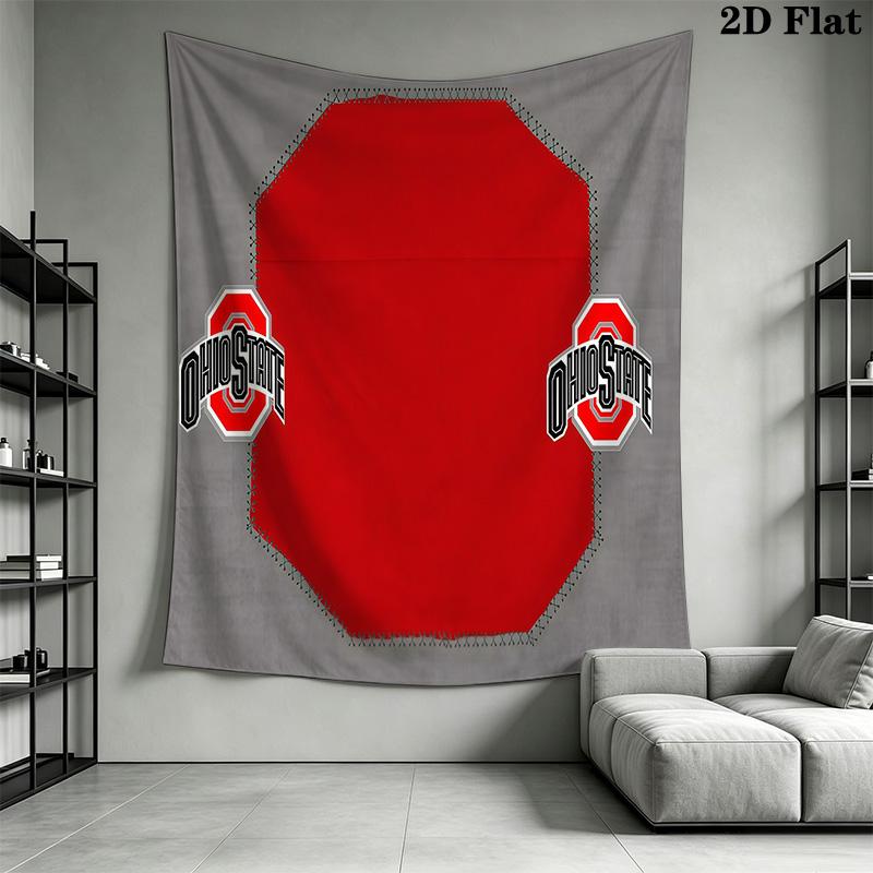 Ohio State Football Threepiece Set 1 Duvet Cover 2 Pillowcase Without Core Bedding Set Soft And Comfortable Duvet Cover And Pillowcase