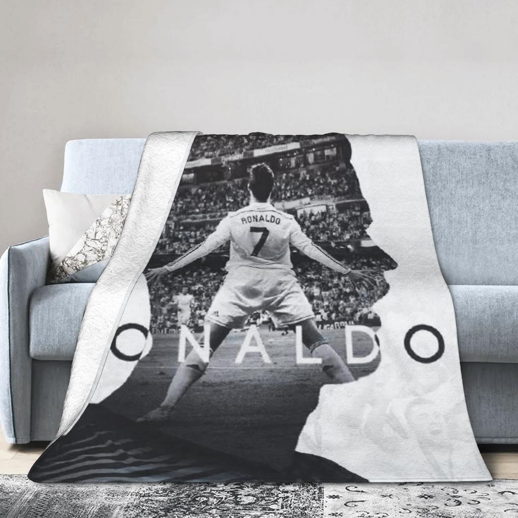 Cr7 Be Strong Flannel Blankets Creative Throw Blanket for Home 150*125cm Bedspreads,