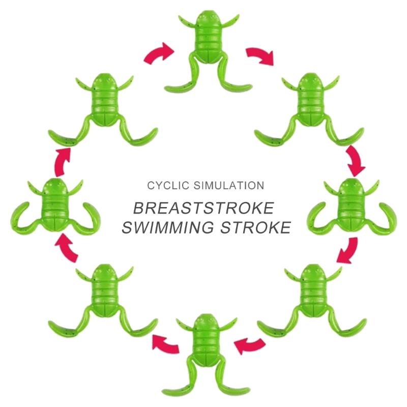 5 шт. Приманки-лягушки Мягкая искусственная плавающая приманка Имитация лягушек Приманки Поверхностные плавающие приманки Простые в использовании