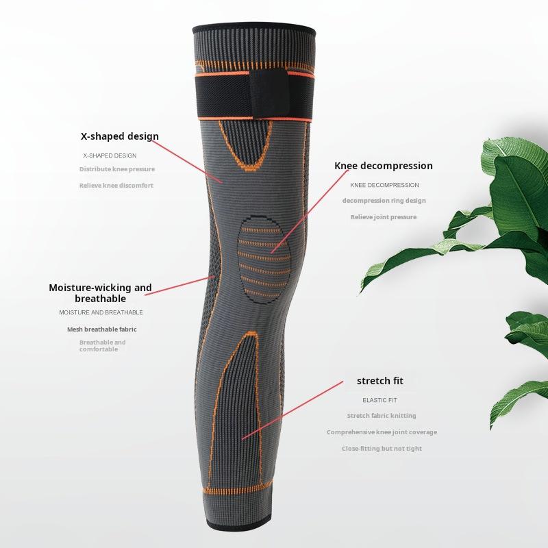 Anti slip double-sided mugwort knee pads with straps