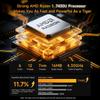 Мини-ПК BMAX B7A Pro, AMD Ryzen 5 7430U 6 ядер Макс. 4,3 ГГц, 16 ГБ ОЗУ 512 ГБ SSD, DP+HDMI+Type-C 4K Тройной дисплей