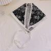 Women Lace Triangle Scarf Sweet Girls Sunscreen Scarf Spring Summer French Beach Style Hair Tie Vintage Female Lady Muslim Hijab