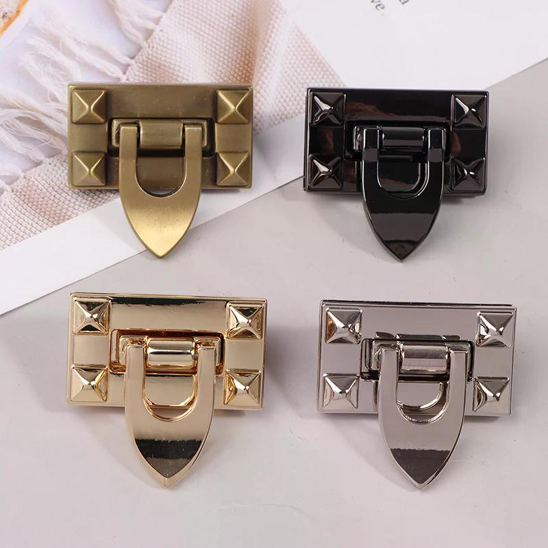 1PCS 4CM Metal Turn Twist Lock Buckles For DIY Women Handbag Bag Purse Hardware Closure Clasp Bags Parts Accessories