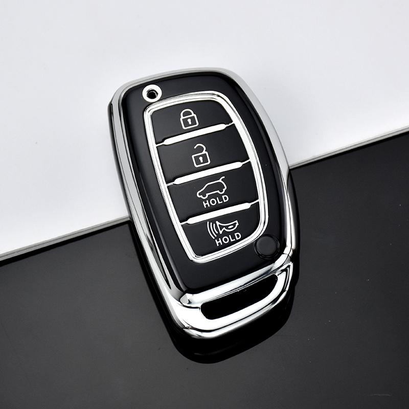 3 4 кнопки новый чехол для смарт-ключа из ТПУ для Hyundai Tucson Santa Fe Rena Sonata Elantra Creta Ix35 Ix45 I10 I30 I40 аксессуары