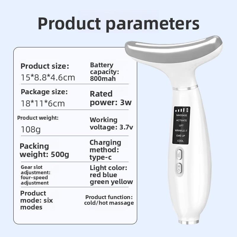 Инструмент для красоты шеи Ice Neck, многофункциональный замораживающий интродьюсер для лица, носогубные складки, косметический инструмент для шеи, массажер