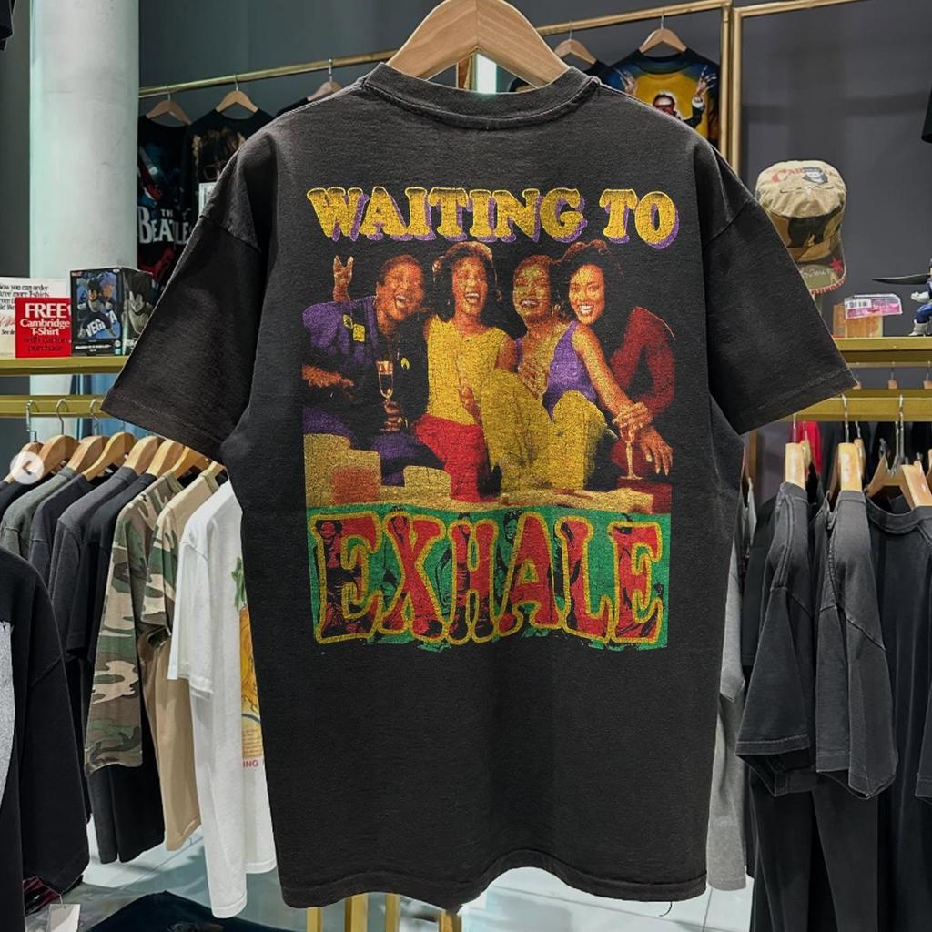 1995 Waiting To Exhale Whitney Houston Rap Rare T-Shirt Black S
