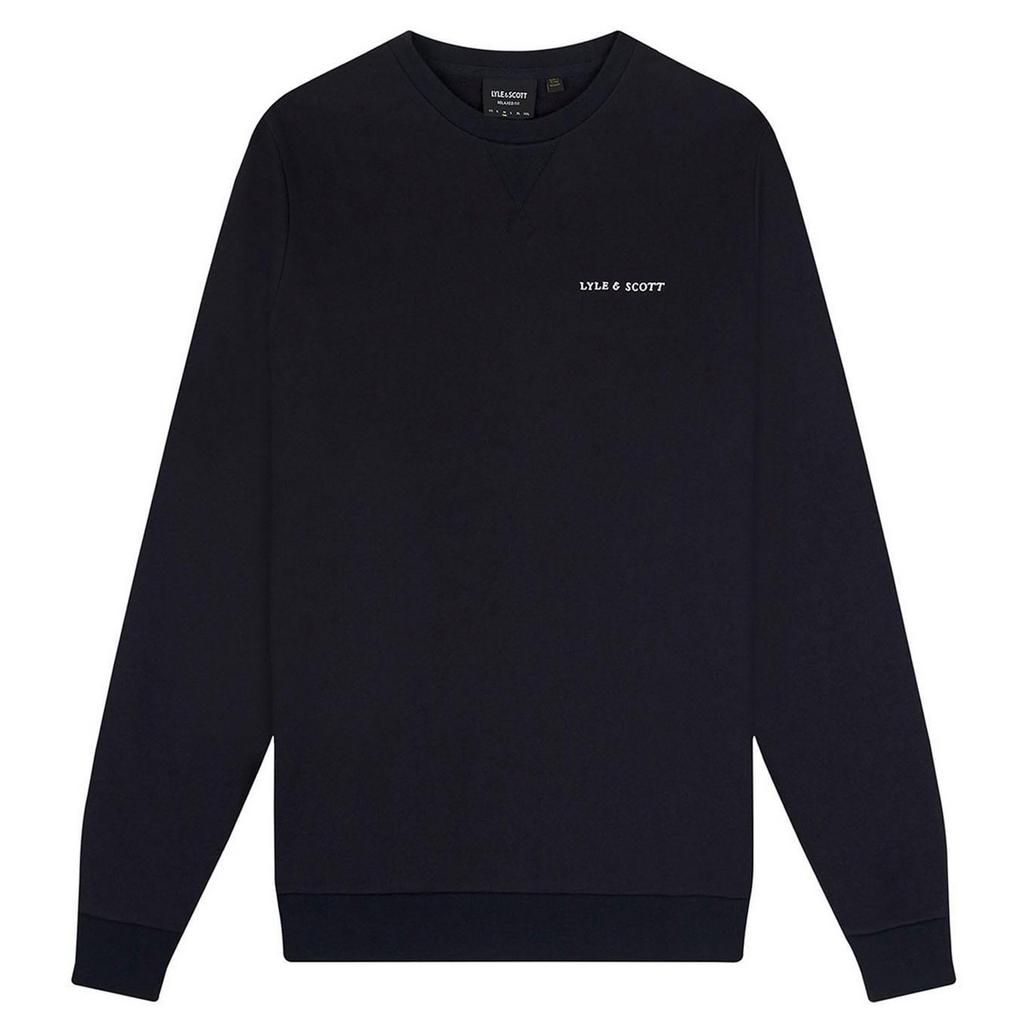 Lyle & Scott Mens Embroidered Loopback Crew Neck Sweatshirt