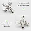 With Tape Stainless Steel Faucet with Washing Machine Outlet Angle Valve Faucet  Toilet Diverter