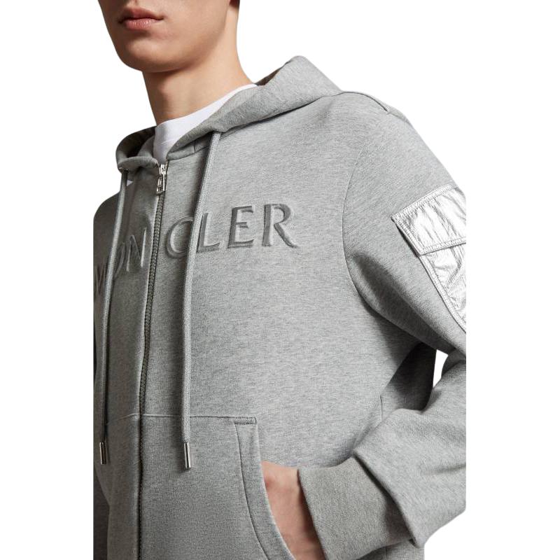 Moncler Sweatshirts Men's Gray Moderate I20918G0000689A2L986