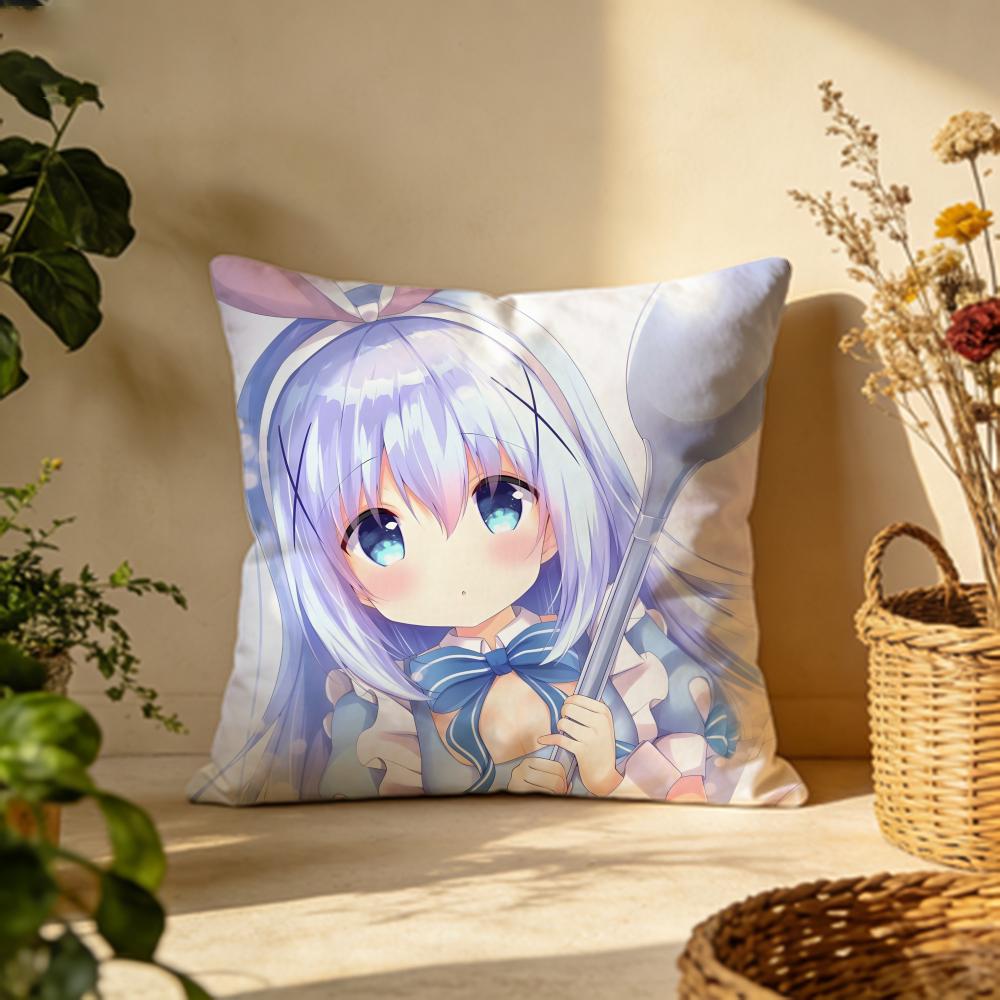Fashion IIs the Order a Rabbitied Cushion Cover Versatile DoubleSided Pillow Case Fit for Sofa Bed Car  Daily Decor