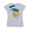 Disney Womens/Ladies Donald Duck Head Cotton T-Shirt