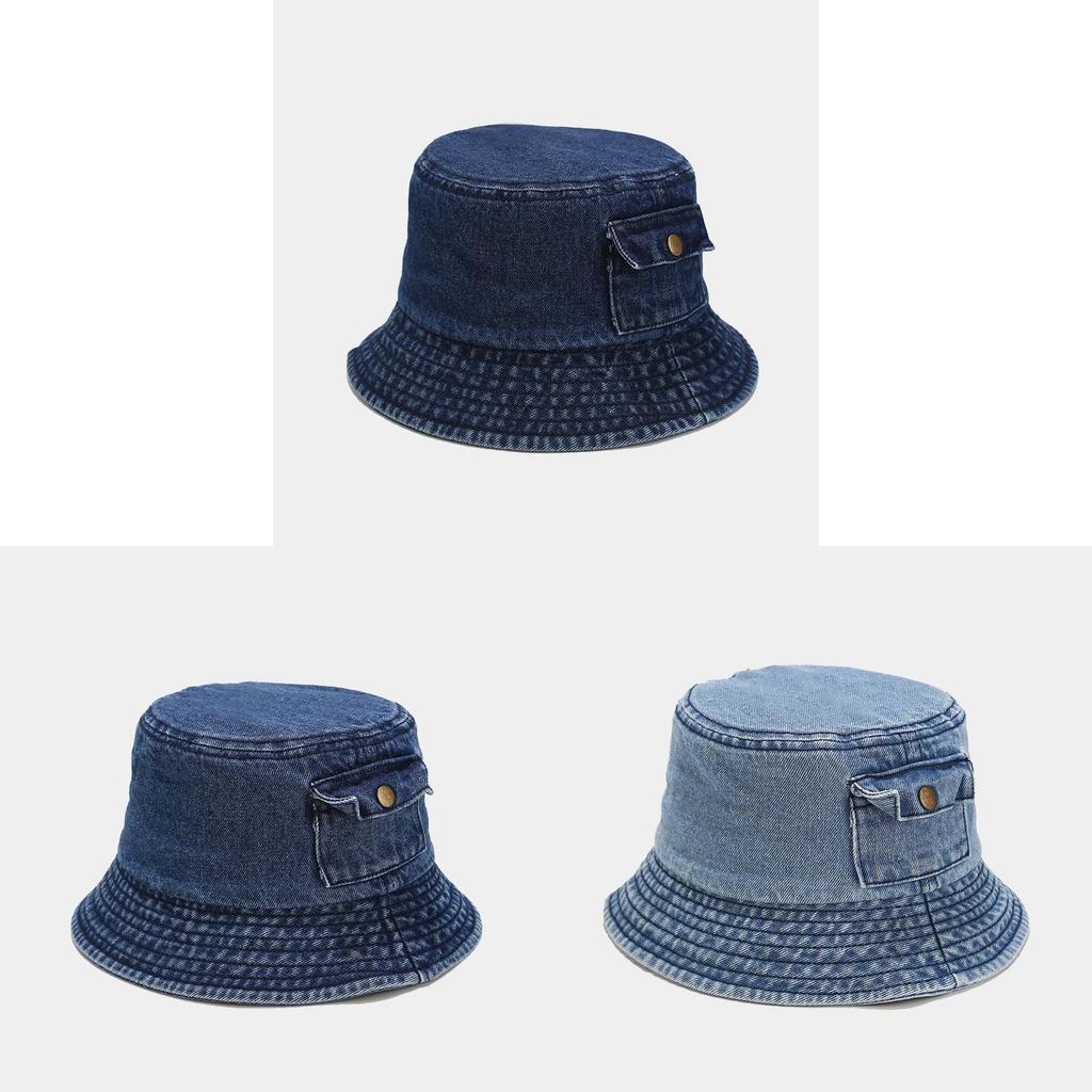 Минималистичная синяя ковбойская рыбацкая шляпа с дышащим дизайном для повседневных путешествий