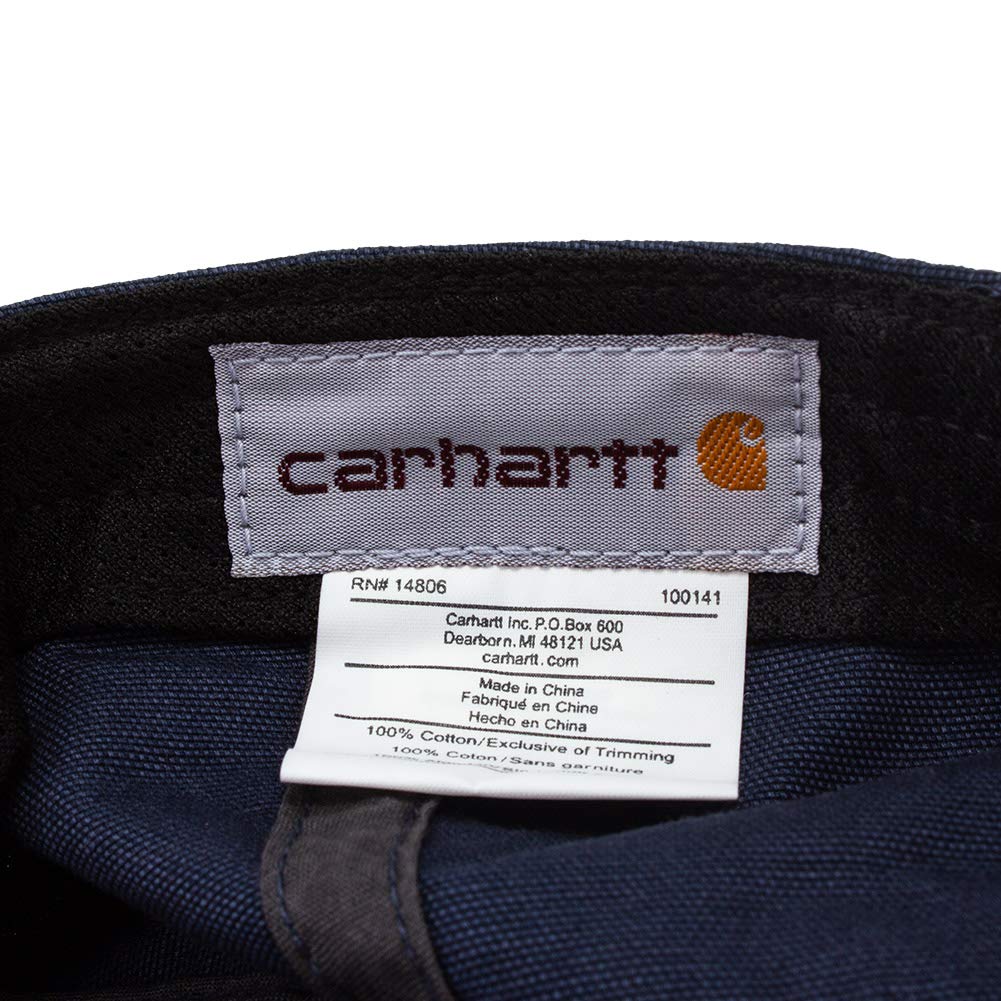 carhartt Мужская кепка Одесса из стираного хлопкового холста Темно-синяя 100289-412 [Параллельный импорт]