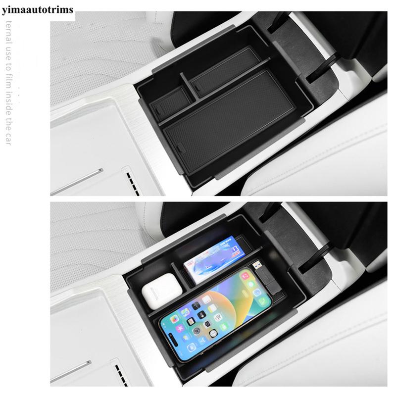 Car Central Console Armrest Storage Box Center Below Container Glove Organizer Accessories For GEELY GALAXY E5 / EX5 2024 2025