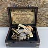 12.5 Cm Nautical Sextant Marine Astrolabe Ship Sextant Compass with Box