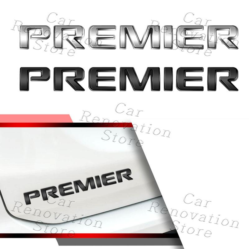 3D Металлическая Наклейка Логотип Буква Premier для Стайлинга Автомобиля Наклейка на Задний Багажник Крыло Боковой Значок Декор Для Chevrolet Captiva Colorado Cruze Malibu