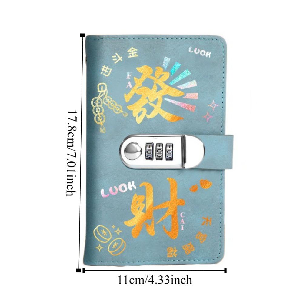 Папка-регистратор из искусственной кожи с замком на 50 листов, органайзер для планирования, бухгалтерская книга, нержавеющая сталь