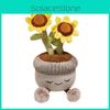 Potted Sunflower Cactus Calla Lily Plush Toy Living Room Decoration Tabletop