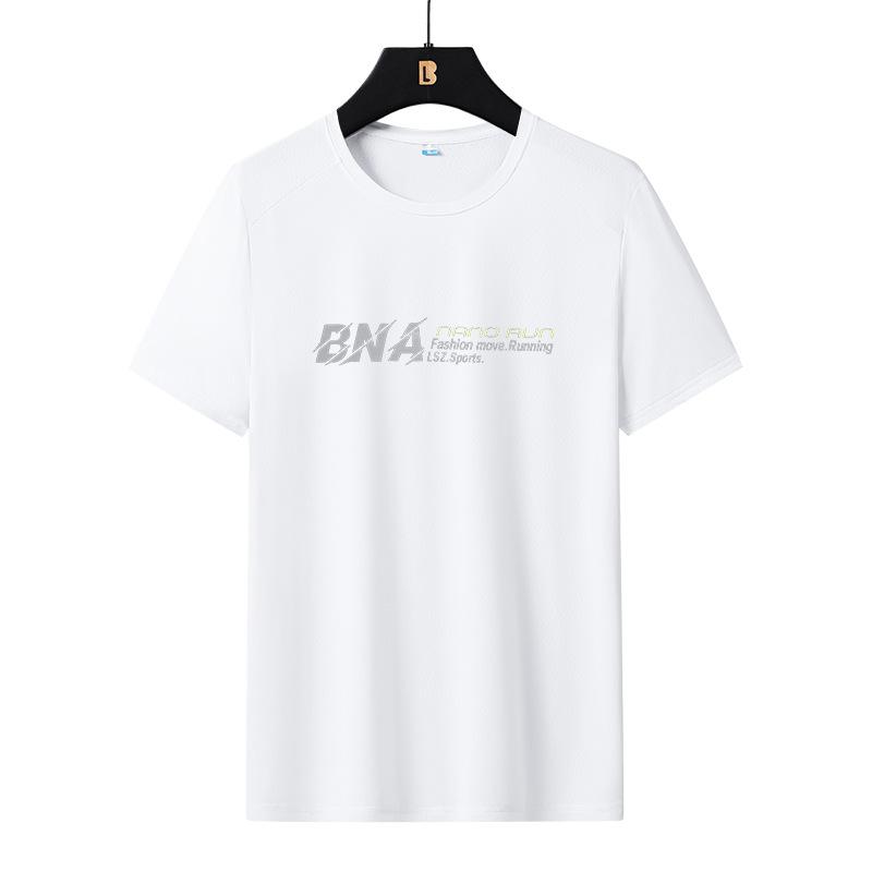 Футболка Dm Large Ice Silk, летняя, свободная, для фитнеса, бега, повседневная, с коротким рукавом, базовая рубашка