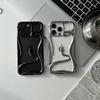 Electroplating hollow three-dimensional snake mobile phone case for Apple 16 trend 15/14/13 hollow 12/12PRO protective case