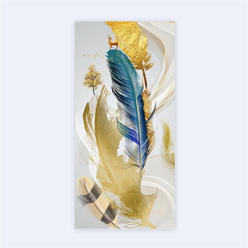 Современное скандинавское искусство, холст с перьями, картина на стене, художественные постеры, принты, настенные картины для гостиной, дома, стены, декор куадрос