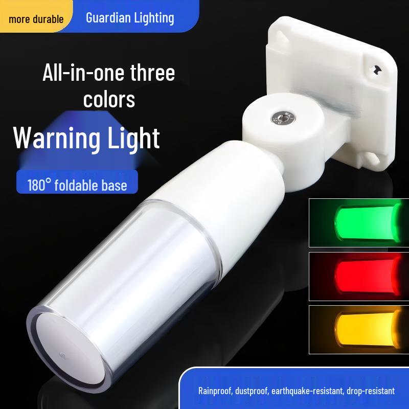 24V CNC Machine Tool Signal Light: Integrated Three-Color LED Alarm with Audible and Visual Alerts