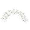 Europe and America Cross Border White Acrylic Frosted Flower Handmade Pearl Flexible Chain Hair Accessories Headdress Hairpin