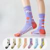 Женские носки для йоги, спортивные, для походов, бега, велоспорта, длинные гольфы, противоскользящие, модные и трендовые, эластичные, слегка компрессионные и дышащие