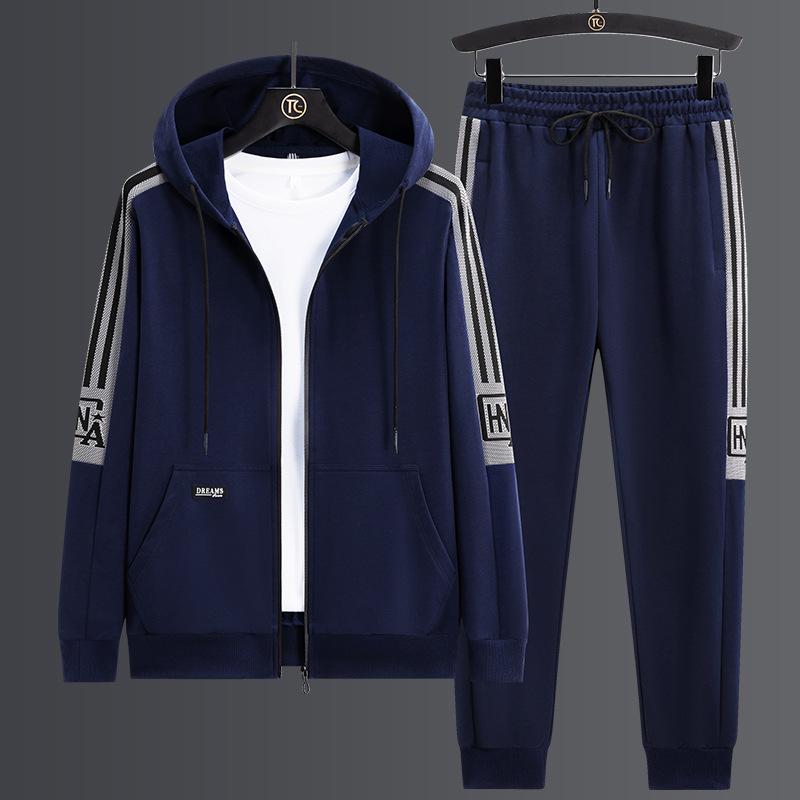 Men's Two-piece Suit, Sports Long Pants, Men's Loose Cardigan, Casual Hoodie