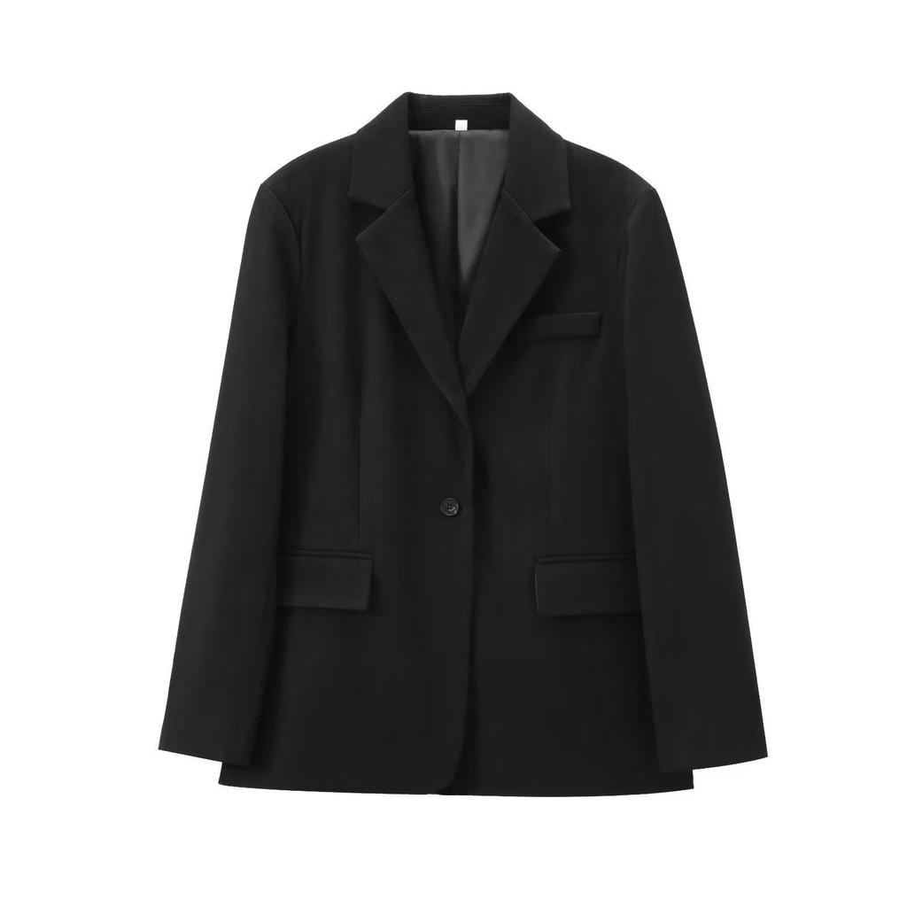 Женский свободный пиджак в стиле ретро-стритстайл Осень 2024 - Европейская и американская мода