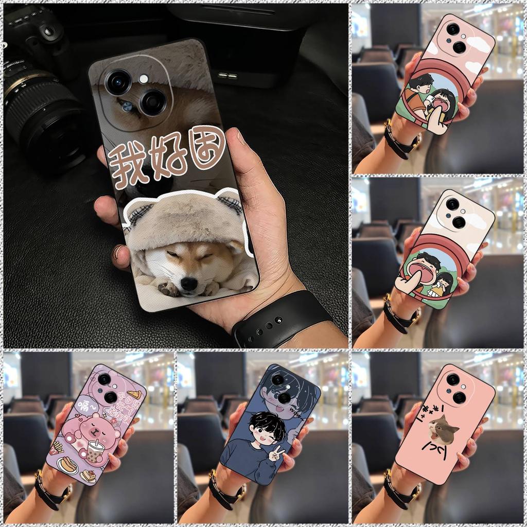 Couple Cute Phone Case For Tecno POP9 4G/Spark GO 1/GO1S/KL4 Full Wrap Protective Anti-knock Dirt-resistant Graffiti TPU