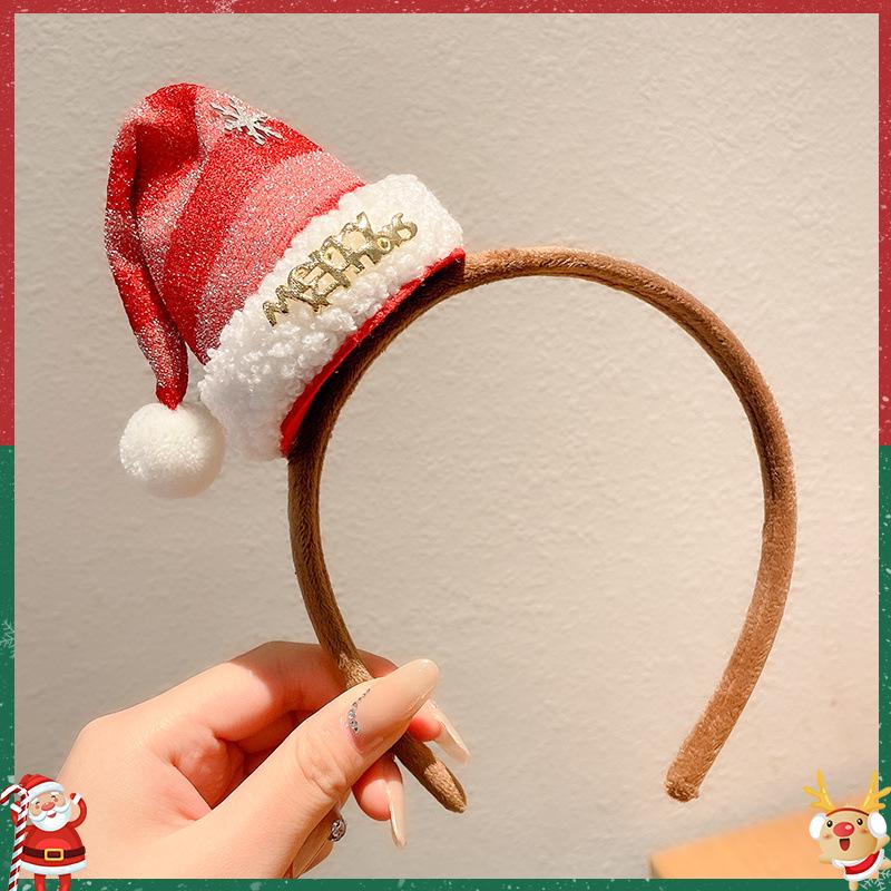 Children's Christmas Antler Headband Hair Clip - Festive Holiday Accessory