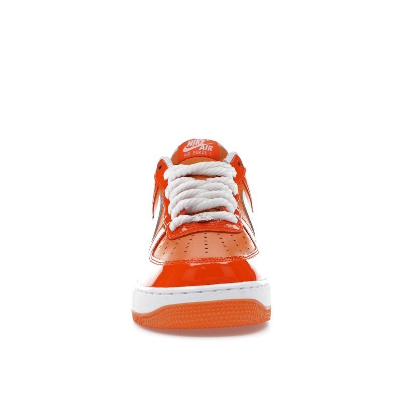 Nike Air Force 1 07 LV8 Safety Orange Patent Men Sneakers Sport-Orange White HV9405-800
