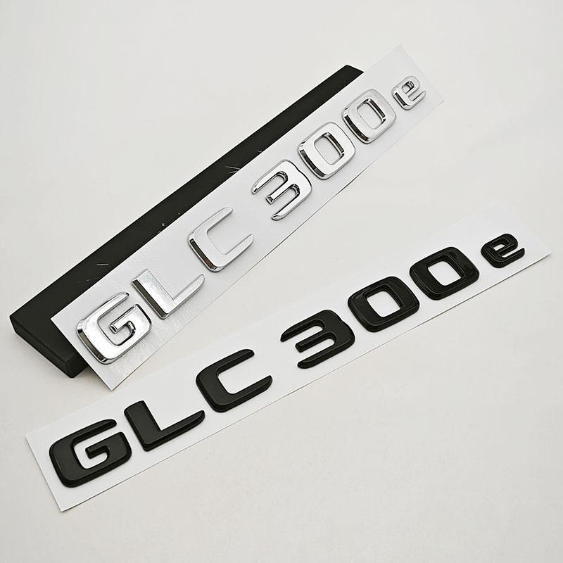 3D ABS Car Letters Logo GLC 300e Badge Sticker Rear Trunk Emblem Decals For Mercedes Benz GLC 300e X254 Tail Marking Accessories AJ1