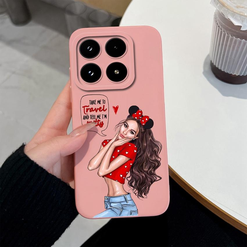Модный силиконовый чехол для телефона для Xiaomi 17 14 14T 15 15T Pro Poco C71 C75 M7 M8 F7 F8 Премиальный противоскользящий прочный корпус для Xiaomi Capa