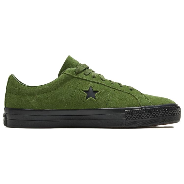 Converse One Star Pro Retro Casual Slip Resistant Durable Low Top Skate Shoes Unisex Sneakers Green 166838C