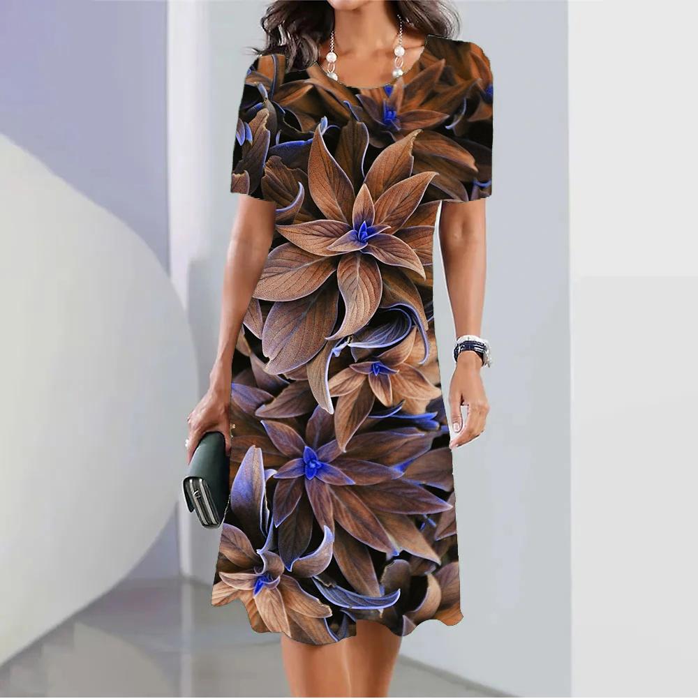 5XL женская одежда больших размеров, красное рождественское модное платье с лосем, забавное милое платье с короткими рукавами и принтом, Рождественские свободные платья со снеговиком и снежинкой